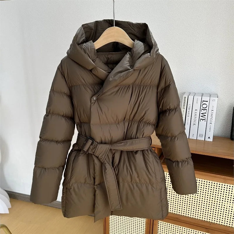Women's Winter Parka Coat 2026 High-grade Warm Hooded Ladies Outerweat Fashion Loose Temperament Lady Short Down Cotton Jacket