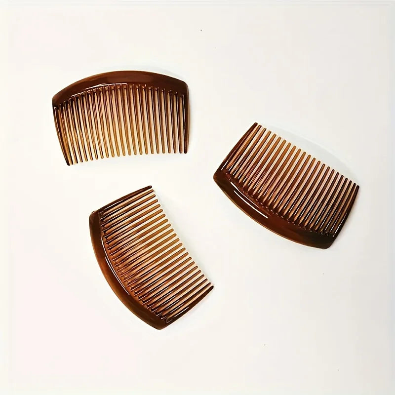 3pcs Fashionable French Style23Toothed Comb - Anti-slip and Durable ABS Plastic, Suitable for All Hair Types