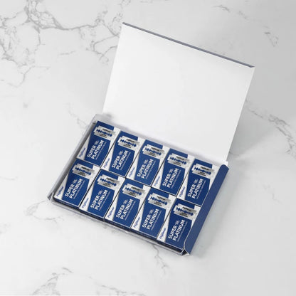 10 Pcs/100PcsDouble Edge Razor Blades for Shaving Men, Professional Barber Razor, Beard Trimmer Tool