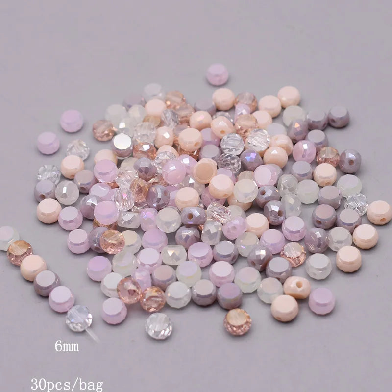 Multiple Styles Shapes Heterogeneous Multi-color Faceted Crystal Glass Beads for Jewelry Making DIY Necklace