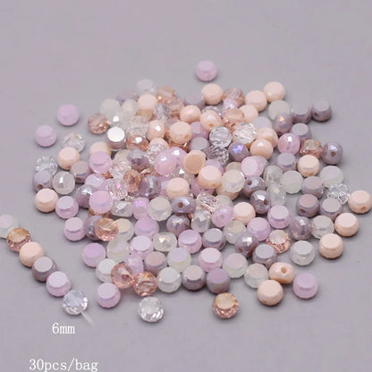 Multiple Styles Shapes Heterogeneous Multi-color Faceted Crystal Glass Beads for Jewelry Making DIY Necklace