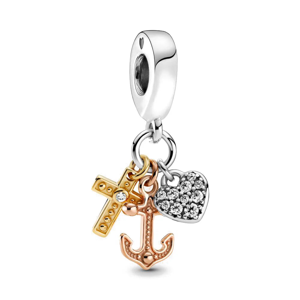 2025 New Hot Selling Colorful Love Puzzle Charm Bead Jewelry 925 Silver Original Women's Bracelet DIY Jewelry Gift
