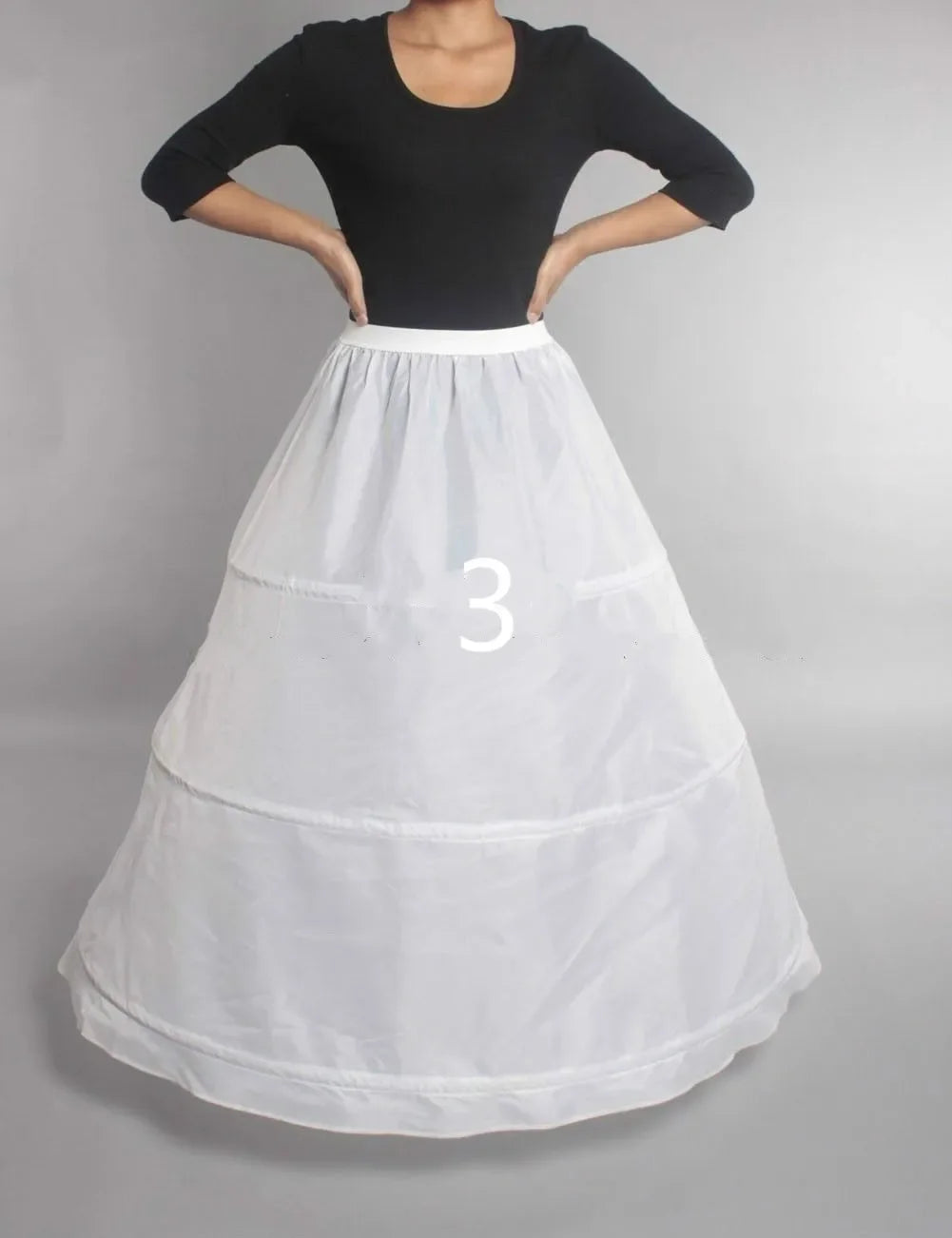 High Quality 6 Hoops Wedding Petticoat Crinoline Slip Bridal Underskirt Puffy In Stock Customized
