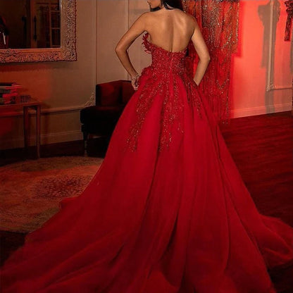 Elegant Women's Evening Maxi Dresses Sexy Backless Off Shoulder Red V Neck Side Slit Glitter Sequins Prom Party Long Dress