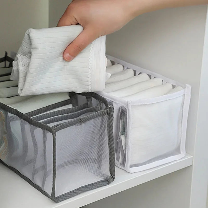 Baby Multifunctional Storage Bag Nylon Mesh Drawer Divider Box Chrildren Underwear and Socks Honeycomb Storage Box