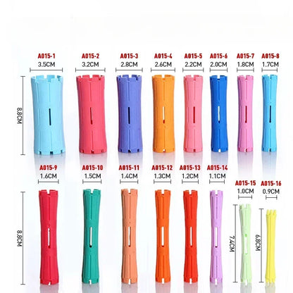 Hair Perm Rods Cold Wave Rods Hair Curling Rollers Curlers Steel Pintail Comb Hair Curler No Heat for Women Long Short Hair
