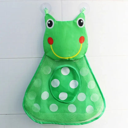 Baby Shower Bath Toys White Baby Kids Toy Storage Mesh with Strong Suction Cups Toy Bag Net Bathroom Organizer for Kids Toddlers