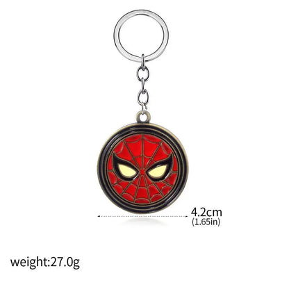 Movie Rotatable Spider Blade Keychain Creative Spider Keyring Cosplay Props Handsome for  Men Women Backpack Jewelry