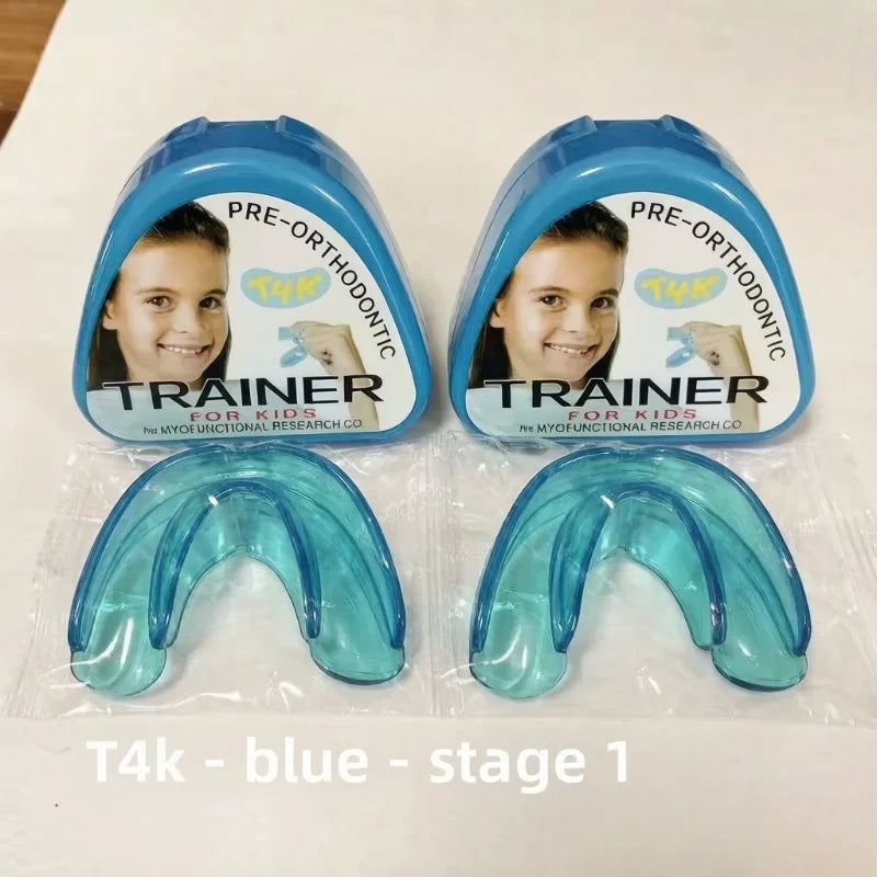 T4K Children's Dental Tooth Orthodontic Appliance Trainer Set for Kids Teeth Alignment Braces Soft and Hard Phase Mouthpieces