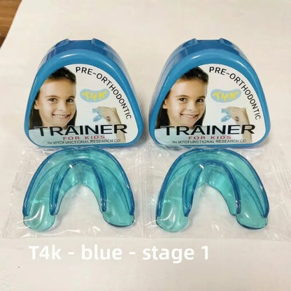 T4K Children's Dental Tooth Orthodontic Appliance Trainer Set for Kids Teeth Alignment Braces Soft and Hard Phase Mouthpieces