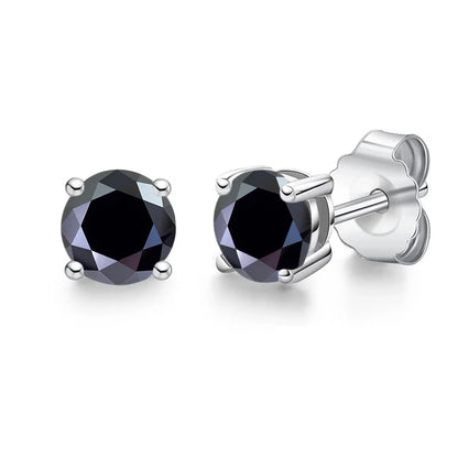 Real 0.1-3CT Test Passed Moissanite Diamond Stud Earrings for Women S925 Silver Platinum Plated Bride Wedding GRA Fine Jewelry