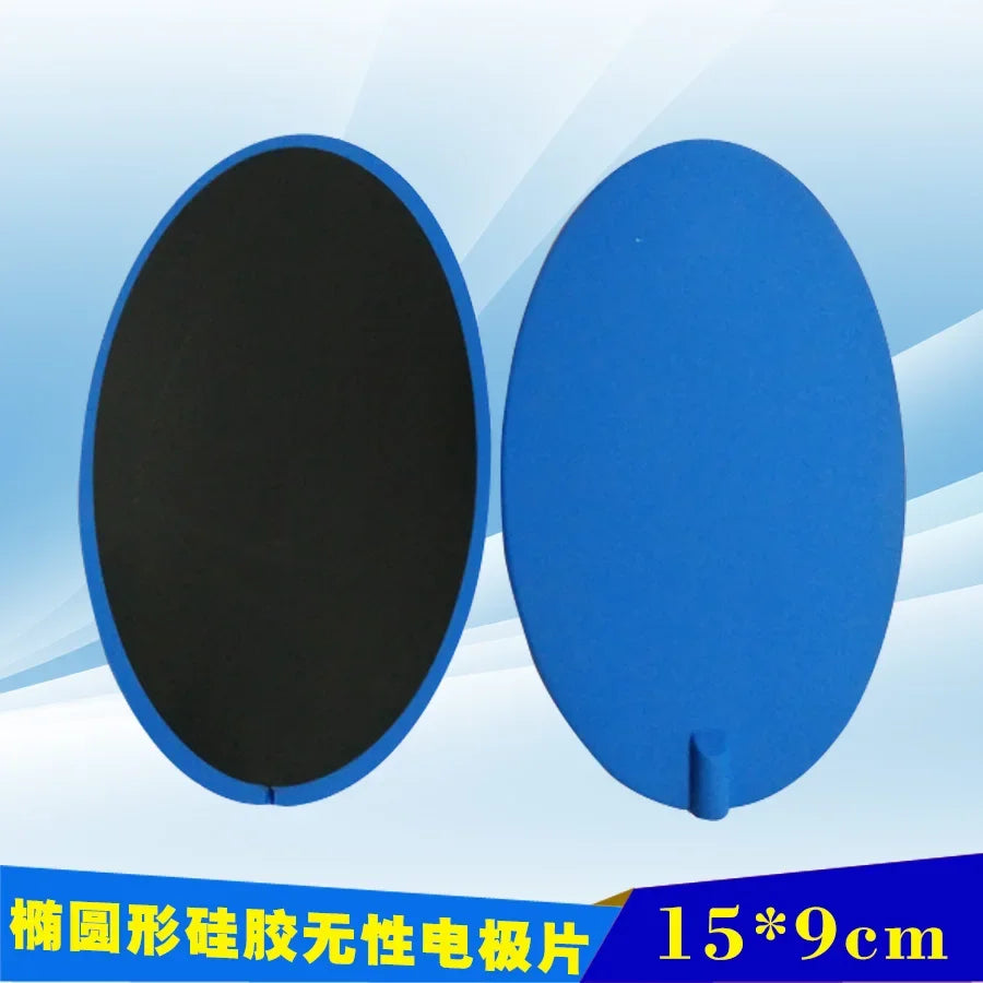 10Pcs 95mm/90*150mm Round Silicon Electrode Pads Circle Tens Carbon Electrodes/silicone Rubber Electrodes Pads for Tens Machine
