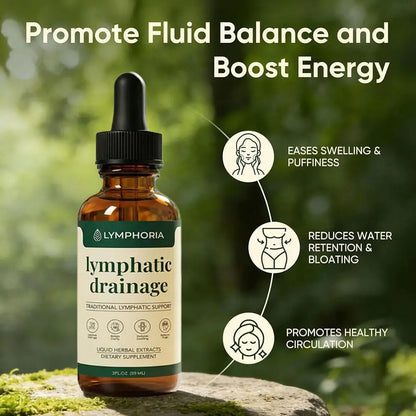 Lymphatic Support Drops Natural Herbal Extract Gentle Liquid Formula Circulation Care Swelling Discomfort Relief for Adults