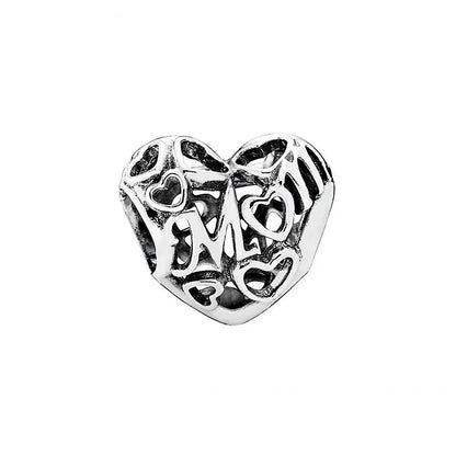 New Heart-Shaped, Charm Bead, Pig, Headphone ,Pendant Suitable For Bracelet Original DIY Exquisite jewelryaccessories 925 silver