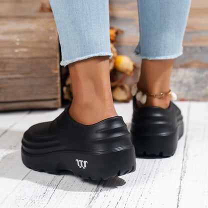 Women's Thick-Soled Kitchen Slippers, Oil-Proof, Waterproof, Non-Slip, Thick-Soled, Wear-Resistant, Comfortable, Soft-Soled, Hom