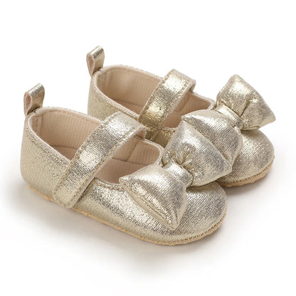 Infant Pre-Walker Shoes 0-1Year Baby Girls Princess Sandals Bowknot Soft Sole Elegant Formal Walking Shoes