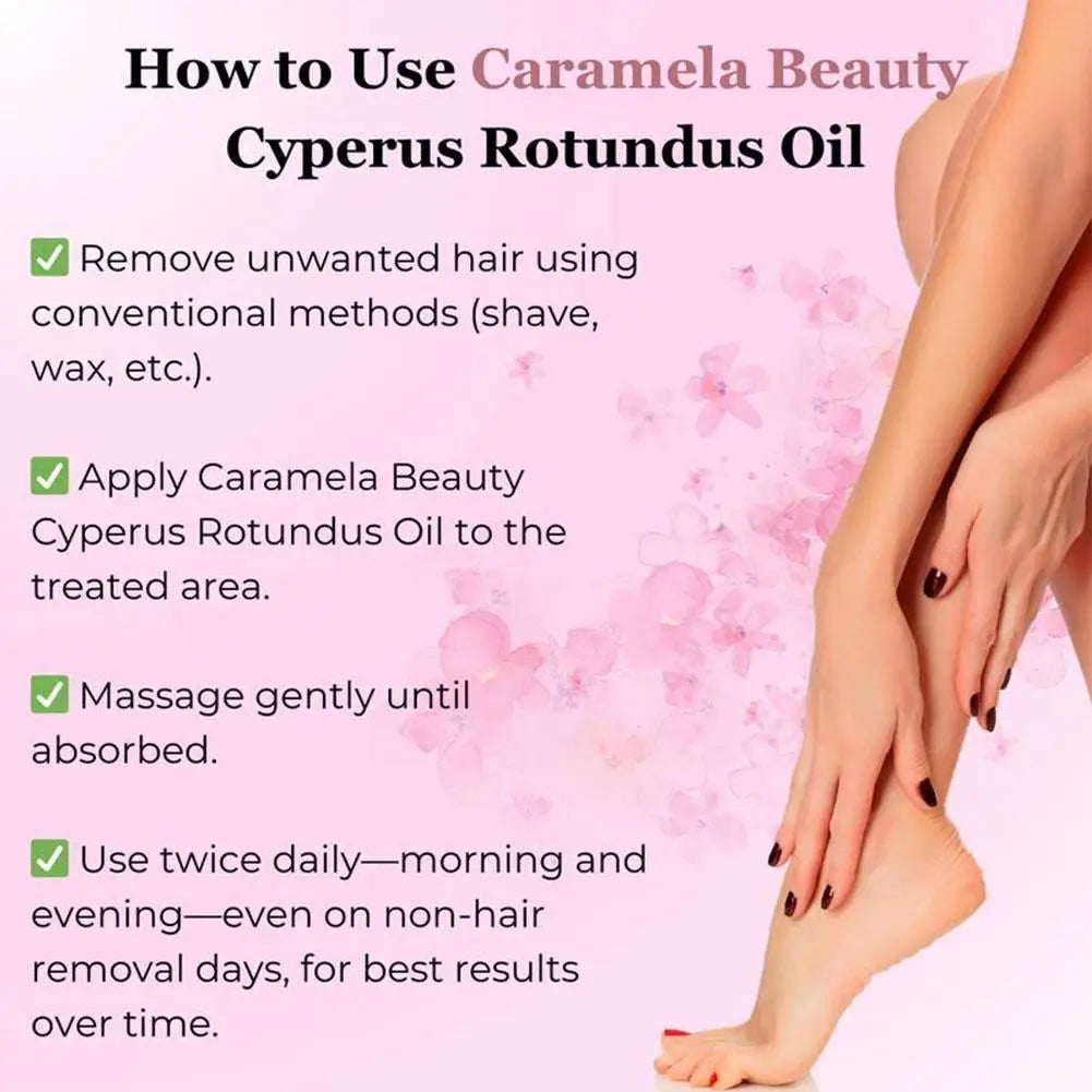 60ml Natural Cyperus Rotundus Oil After Hair Removal Skin Drops Soothing Redness Moisturizing Gentle Slow Hair Growth Body Care