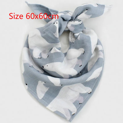 120x120cm Bamboo Baby Swaddle Blankets Solid Plain Color Baby Blankets Newborn Cotton Gauze Blanket Muslin Baby Bath Towel