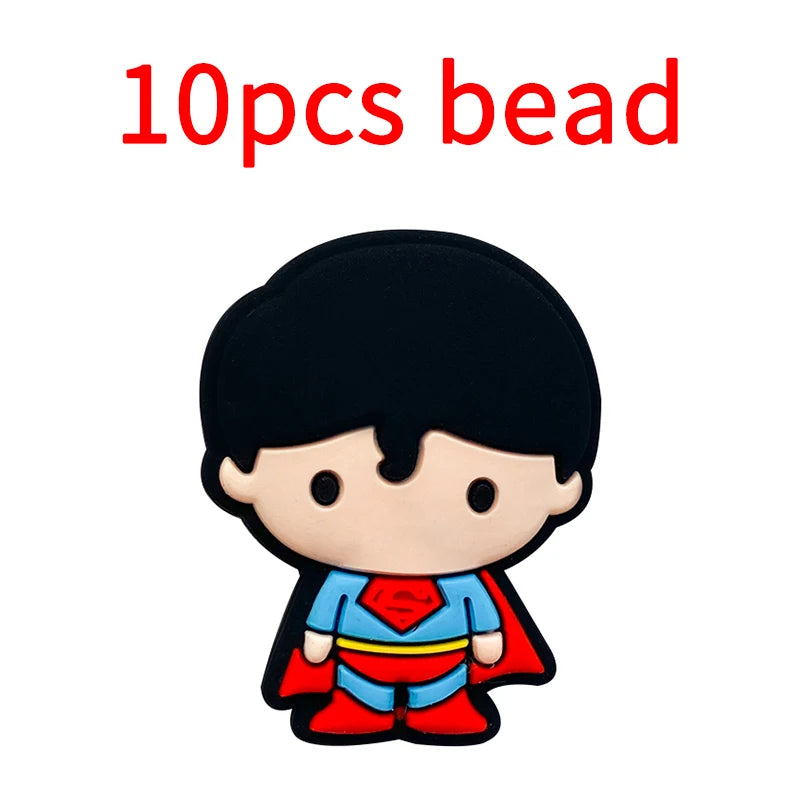 10pcs Silicone Cartoon Bead Baby Pacifier Bead Pacifier Chain Accessories Ornaments