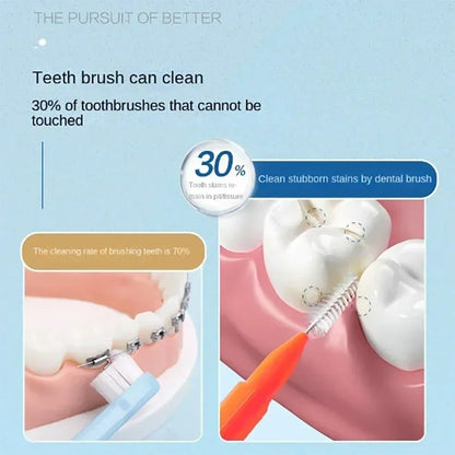 60Pcs Interdental Brush Health Care Tooth Push-Pull Escova Removes Food And Plaque Better Teeth Oral Hygiene Tool Oral Care