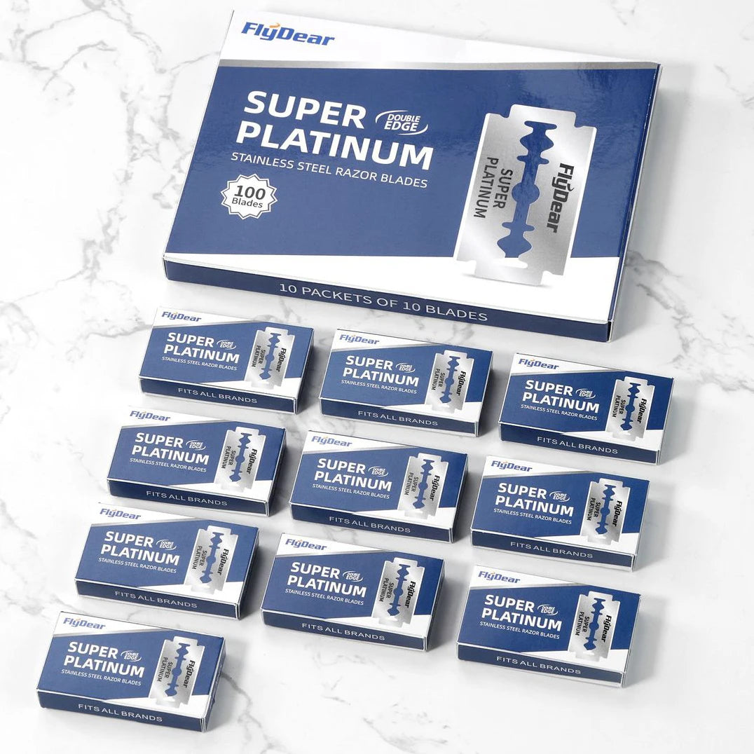 10 Pcs/100PcsDouble Edge Razor Blades for Shaving Men, Professional Barber Razor, Beard Trimmer Tool