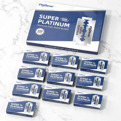 10 Pcs/100PcsDouble Edge Razor Blades for Shaving Men, Professional Barber Razor, Beard Trimmer Tool