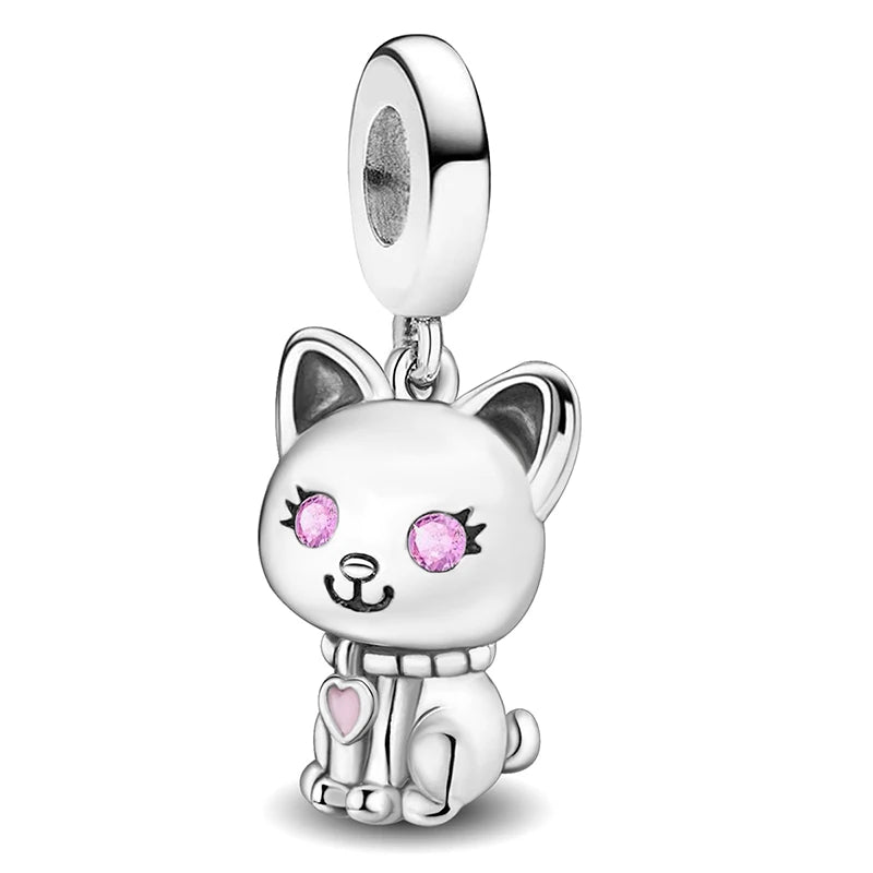 925 Sterling Silver Kapibala Owl Panda Elephant Butterfly Charms Beads Fit Original Bracelet Bangle High Quality DIY Jewelry
