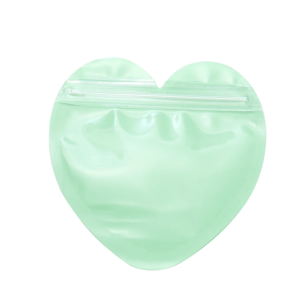 10pcs/lot Heart shaped Jewelry Self Sealing Bag Jewelry Pouch with Clear Display Window Jewelry Packaging Gift Storage Bag