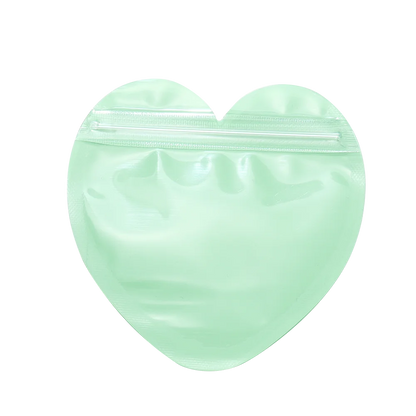 10pcs/lot Heart shaped Jewelry Self Sealing Bag Jewelry Pouch with Clear Display Window Jewelry Packaging Gift Storage Bag