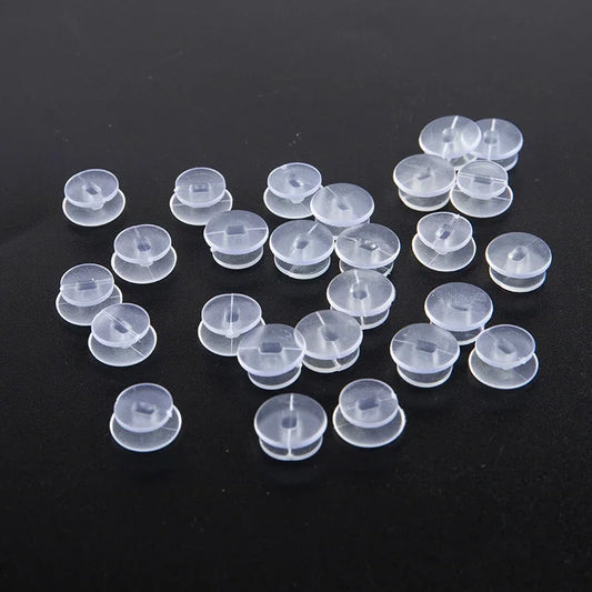 25Pcs Transparent Buttons Accessories For DIY Sandal Shoe Charms Decor
