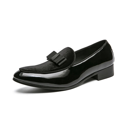 New Men Dress Shoes Shadow Patent Leather Luxury Fashion Groom Wedding Shoes Men Luxury italian style Oxford Shoes Big Size 48