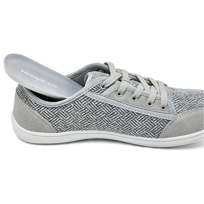 HOBIBEAR Barefoot Shoes Mens Womens | Zero Drop | Wide Toe | Minimalist Cowhide Leather Lace Up Fashion Sneakers