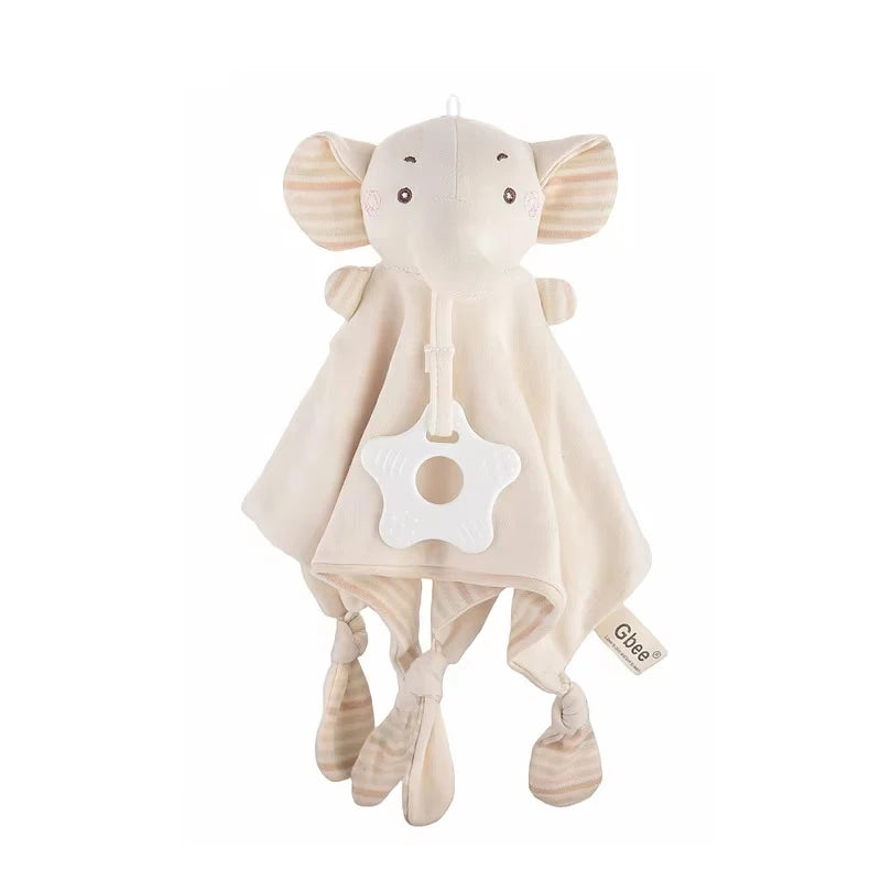 Baby Towels Newborn Baby Comforter Soothe Appease Towel Animal Rabbit Plush Dolls Soft Security Rattles Bed Bell Saliva Towel