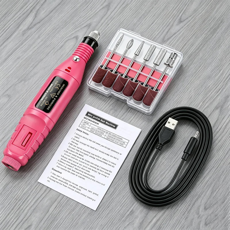 Professional Nail Drill Nail Grinder Set Manicure Cutter Nail Equipment Nail Supplies Home Use Electric Nail Drill Machine