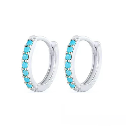 2Pcs Rainbow Little Huggies Stainless Steel Hoop Earrings Girl Tiny Rings Cartilage Small Helix Piercing Tragus Circle Men Hoops