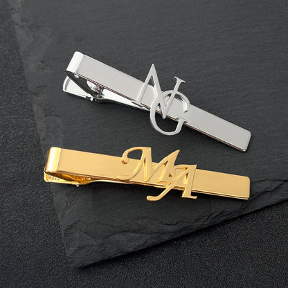 Men's Personalized Mother Child Name Tie Clip Made of Stainless Steel, The Best Men's Jewelry Gift