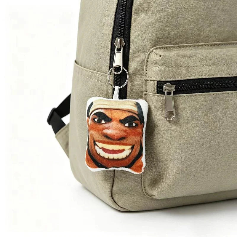 10cm Funny Keychain Pressing Can Make Sound Overwatch 2 Hero Maugaloa Malosi Mauga‌ Pendent Bag Decor