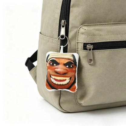 10cm Funny Keychain Pressing Can Make Sound Overwatch 2 Hero Maugaloa Malosi Mauga‌ Pendent Bag Decor