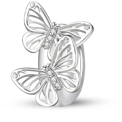 925 Sterling Silver Kapibala Owl Panda Elephant Butterfly Charms Beads Fit Original Bracelet Bangle High Quality DIY Jewelry