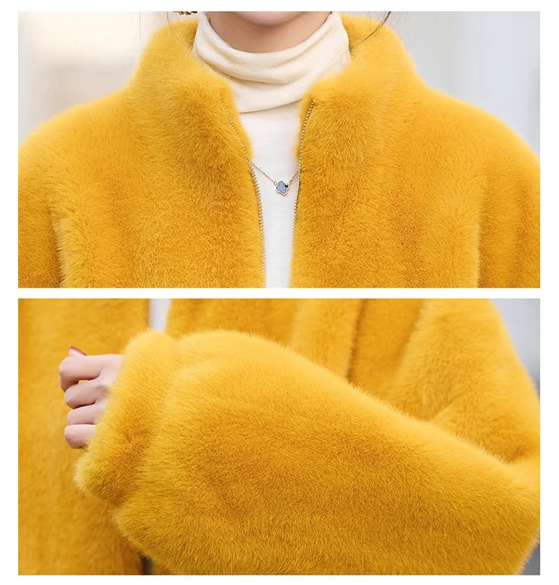 Women's Plush Zip-Front Jacket