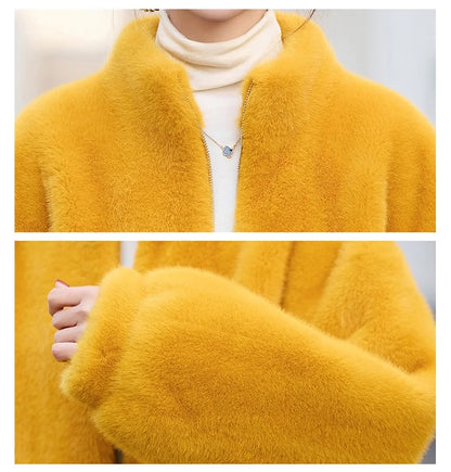 Women's Plush Zip-Front Jacket