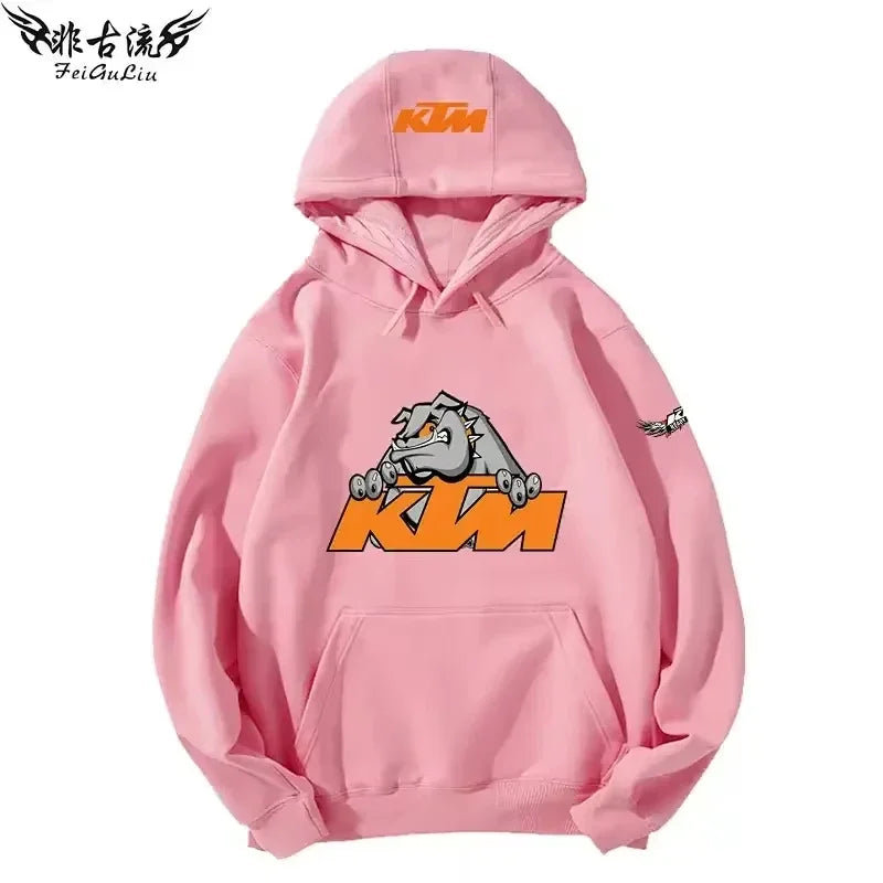KTM Tout-terrain Pour Motos Lourdes Veste Pour Passionnés De Moto Sweat À Capuche Pour Hommes
