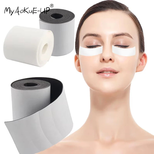 110 Pcs/Roll Eyelash Foam Tape Eye Pads Lash Paper Patches For Eyelash Extension Tips Sticker Wraps Black Patches Makeup Tools