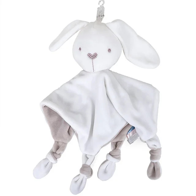 Baby Towels Newborn Baby Comforter Soothe Appease Towel Animal Rabbit Plush Dolls Soft Security Rattles Bed Bell Saliva Towel