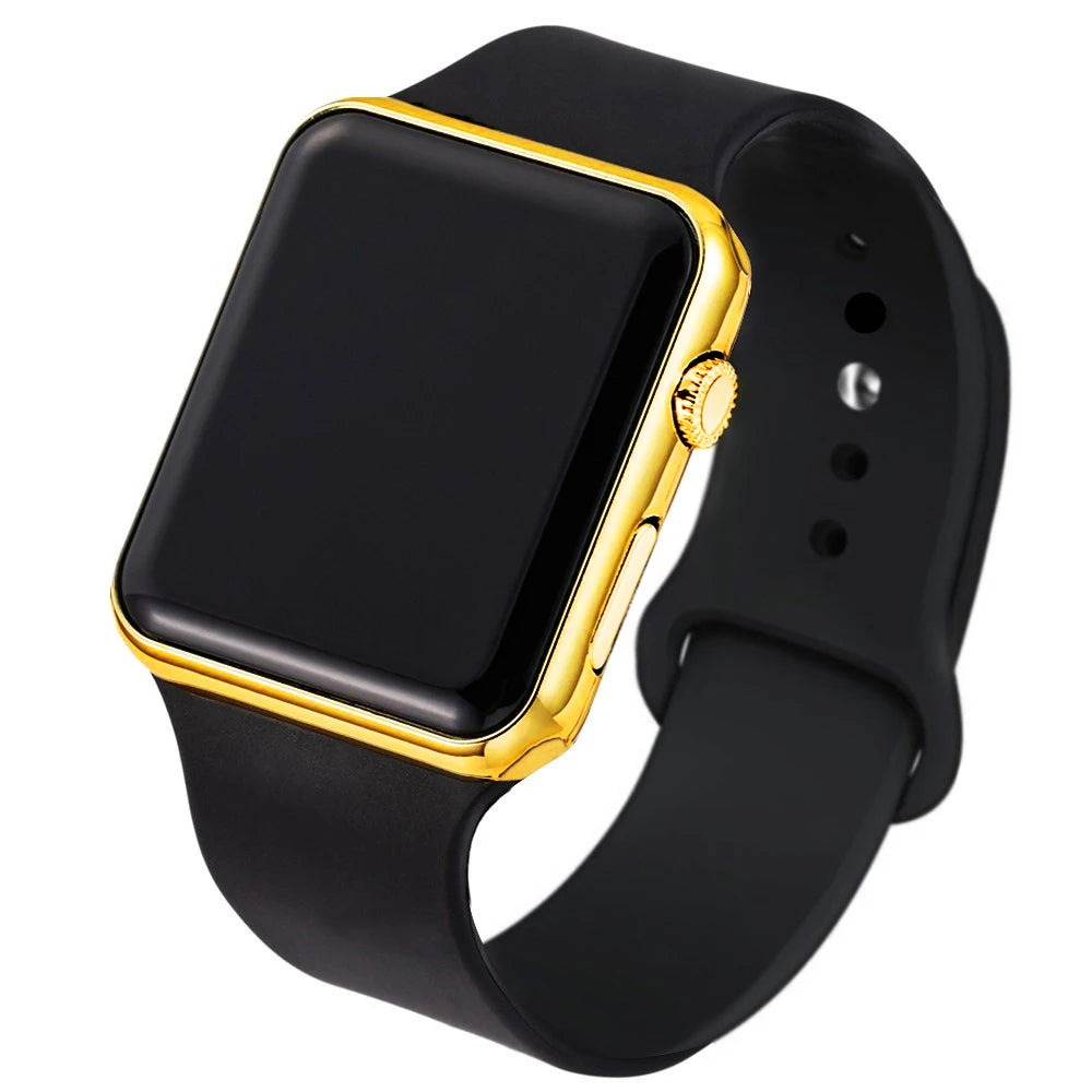 Simple Digital Watches for Woman Electronic Square Sport LED Men's Wristwatch Fashion Casual Silicone Ladies Clock Reloj Mujer