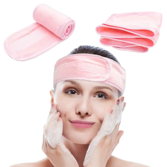 1pC Cosmetic Wrap Face Wash Adjustable Yoga Women Facial Toweling Bath Hairband Makeup Headbands SPA Salon Accessories