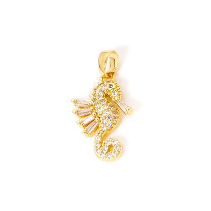 2 Pcs Brass Ocean Charms Gold Plated Dolphin Starfish Fish Seahorse Pendant For DIY Necklace Bracelet Making Jewelry