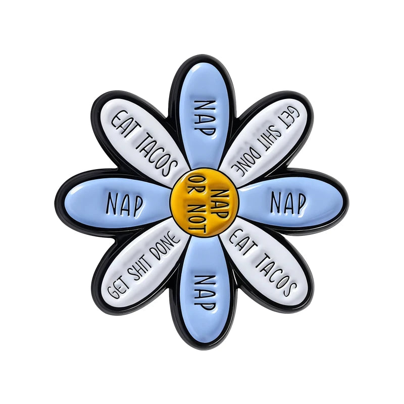 Motivational Flower Brooch Enamel Pins Encouraging Quotes You are Enough Worthy Strong Brooch Bag Clothes Badge Gift for Friends