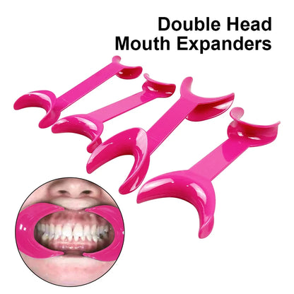 Double head T-Shape Cheek Mouth Lip Retractor Dental Intraoral Opener Mouth Expanders Orthodontic Materials Teeth Whitening
