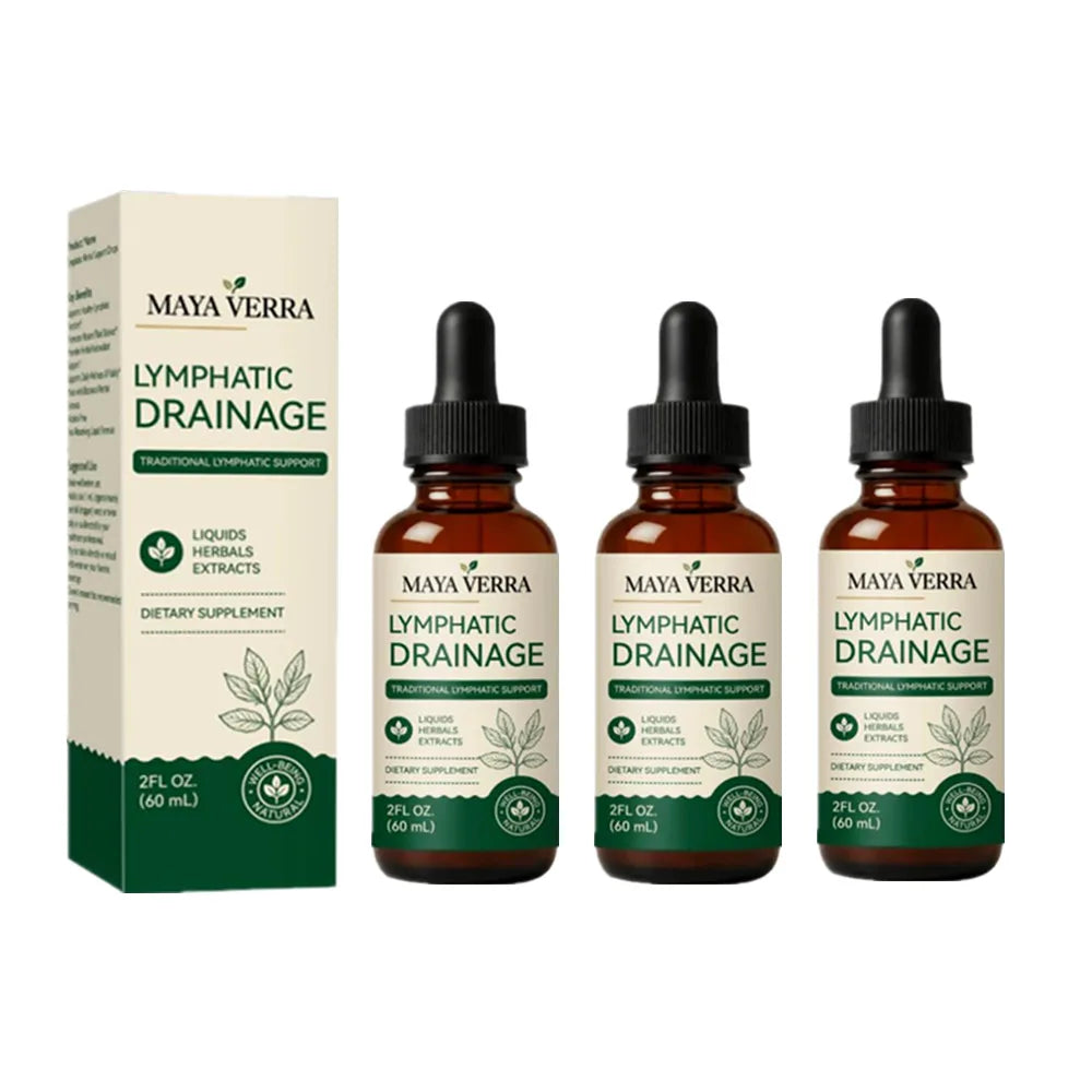 Maya Verra Plant-Based  Lymphatic Drainage Liquid Drops 59ml - Traditional Herbal Supplement for Fluid Balance & Natural Detox